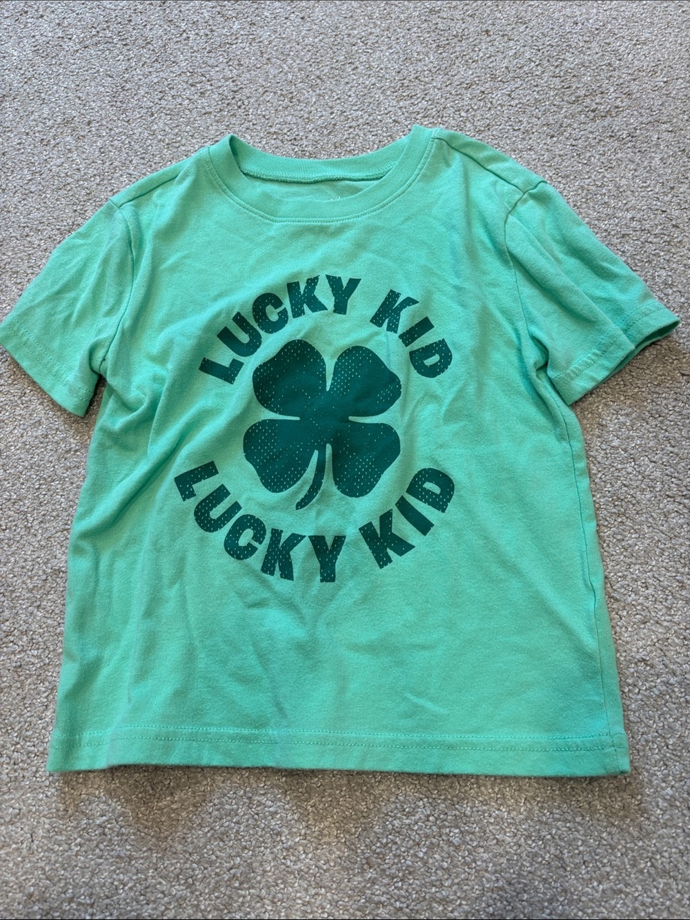 jumping beans Mint Green 'Lucky Kid' Shamrock Tee